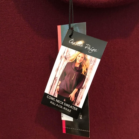 NWT Cowl Neck Sweater by Charlie Paige - Picture 4 of 7